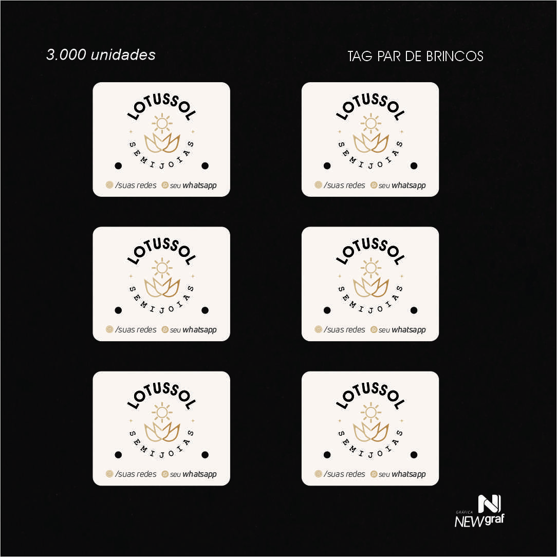 kit mockup tag par de brincos 3000